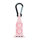 Maxbell Nurse Carabiner Silicone Band Strap Fits for iWatch Pink 42 or 44mm