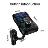 Maxbell Car FM Transmitter Radio 5V Car MP3 Player 2 Port USB Charge for Phone