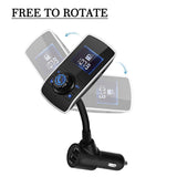 Maxbell LCD FM Transmitter Car MP3 Player Support TF Card for Phone w/Mic AUX Port