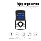 Maxbell LCD FM Transmitter Car MP3 Player Support TF Card for Phone w/Mic AUX Port