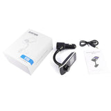 Maxbell LCD FM Transmitter Car MP3 Player Support TF Card for Phone w/Mic AUX Port