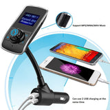 Maxbell LCD FM Transmitter Car MP3 Player Support TF Card for Phone w/Mic AUX Port