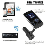 Maxbell LCD FM Transmitter Car MP3 Player Support TF Card for Phone w/Mic AUX Port