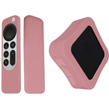 Maxbell Silicone Case Compatible for Apple Controller Skin-Friendly Shock  Pink
