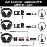 Maxbell A70 DJ Bluetooth Headphone Wireless Headsets for Studio Monitor Black