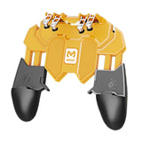 Maxbell Six Finger Mobile Phone Game Controller Gamepad Joystick  Yellow Black B