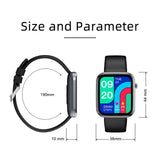 Maxbell Touch Smart Watch Bluetooth Sleep Tracking Digital Smartwatch for Men Women Blue