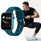 Maxbell Touch Smart Watch Bluetooth Sleep Tracking Digital Smartwatch for Men Women Blue