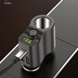 Maxbell Car Charger Adapter FM Transmitter Cigarette Lighter with Digital Display