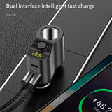 Maxbell Car Charger Adapter FM Transmitter Cigarette Lighter with Digital Display
