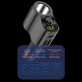 Maxbell Car Charger Adapter FM Transmitter Cigarette Lighter with Digital Display