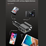 Maxbell Car Charger Adapter FM Transmitter Cigarette Lighter with Digital Display