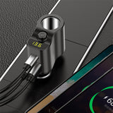 Maxbell Car Charger Adapter FM Transmitter Cigarette Lighter with Digital Display