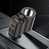 Maxbell Car Charger Adapter FM Transmitter Cigarette Lighter with Digital Display