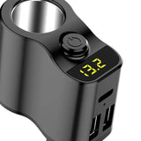 Maxbell Car Charger Adapter FM Transmitter Cigarette Lighter with Digital Display