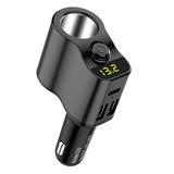 Maxbell Car Charger Adapter FM Transmitter Cigarette Lighter with Digital Display