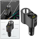 Maxbell Car Charger Adapter FM Transmitter Cigarette Lighter with Digital Display