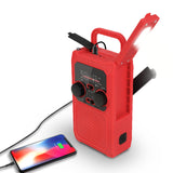 Maxbell Emergency Solar Hand Crank Radio Portable Power Bank USB Charger SOS Alarm