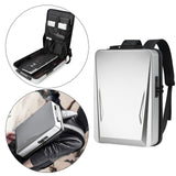 17.3-Inch Hard Shell Laptop Backpack Waterproof Gaming Laptop Bag Men Silver