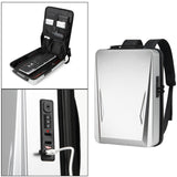 17.3-Inch Hard Shell Laptop Backpack Waterproof Gaming Laptop Bag Men Silver