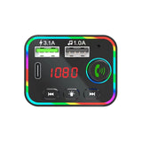 Maxbell Quick 3.1 Car Charger Adapter FM Transmitter Dual USB Port Digital Display