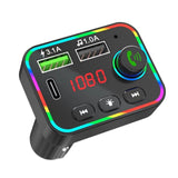 Maxbell Quick 3.1 Car Charger Adapter FM Transmitter Dual USB Port Digital Display