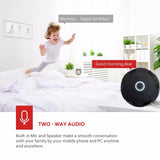 Maxbell Panoramic Wireless IP Camera Support SD Card 1080P HD for Elder Baby US Plug