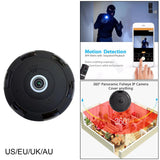 Maxbell Panoramic Wireless IP Camera Support SD Card 1080P HD for Elder Baby US Plug