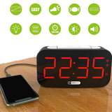 Maxbell Digital Alarm Clock Wake up Easy Night Light Large Digital LED Display