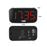 Maxbell Digital Alarm Clock Wake up Easy Night Light Large Digital LED Display