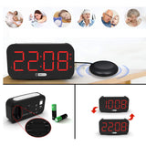 Maxbell Digital Alarm Clock Wake up Easy Night Light Large Digital LED Display