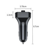 Maxbell Car Charger Bluetooth FM Transmitter Fast Charge 7 RGB Backlit Music Player
