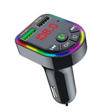 Maxbell Car Charger Bluetooth FM Transmitter Fast Charge 7 RGB Backlit Music Player
