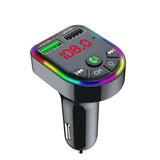 Maxbell Car Charger Bluetooth FM Transmitter Fast Charge 7 RGB Backlit Music Player