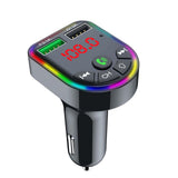 Maxbell Car Charger Bluetooth FM Transmitter Fast Charge 7 RGB Backlit Music Player