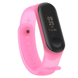 Maxbell Soft Replacements Bracelet Wristband Watch Band Strap For Mi Band 5/6 Pink