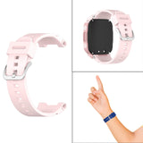 Maxbell Silicone Watchband Waterproof for Children 4X/4 PRO Smart Watch Pink
