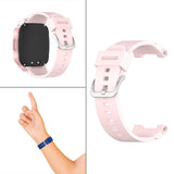 Maxbell Silicone Watchband Waterproof for Children 4X/4 PRO Smart Watch Pink