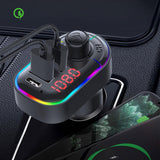 Maxbell Car Charger Adapter FM Transmitter with Digital Display