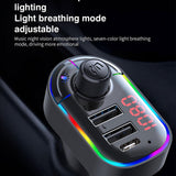 Maxbell Car Charger Adapter FM Transmitter with Digital Display