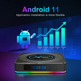 Maxbell TV Media Player Amlogic S905X4 Android 11 4G 64GB Dual Wifi 4G 64G 1000M UK
