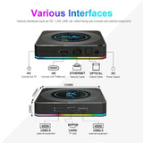 Maxbell TV Media Player Amlogic S905X4 Android 11 4G 64GB Dual Wifi 4G 64G 1000M UK