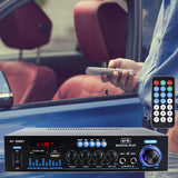 Maxbell Bluetooth Audio Amplifier 12V 220V Sound Amp for Home Speakers Car Karaoke