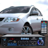 Maxbell Bluetooth Audio Amplifier 12V 220V Sound Amp for Home Speakers Car Karaoke
