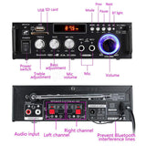 Maxbell Mini 600W Bluetooth Car Audio Power Amplifier 12V 220V Receiver