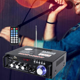 Maxbell Mini 600W Bluetooth Car Audio Power Amplifier 12V 220V Receiver