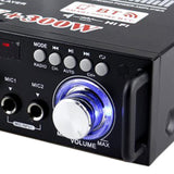 Maxbell Mini 600W Bluetooth Car Audio Power Amplifier 12V 110V Receiver Speaker Amp