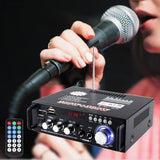 Maxbell Mini 600W Bluetooth Car Audio Power Amplifier 12V 110V Receiver Speaker Amp