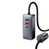 Maxbell Car Charger 4x30W 4 Ports 120W USB Type-C Quick Charge for Mobilephone 3U+1C