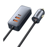 Maxbell Car Charger 4x30W 4 Ports 120W USB Type-C Quick Charge for Mobilephone 3U+1C